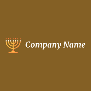 Menorah on a Hot Curry background - Religion et spiritualité