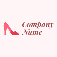 High heels logo on a pale background - Abstrakt