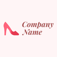 High heels logo on a pale background - Abstrait