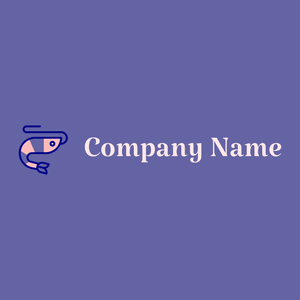 Shrimp logo on a Scampi background - Animais e Pets
