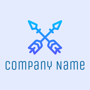 Neon Blue Arrow on a Alice Blue background - Esportes
