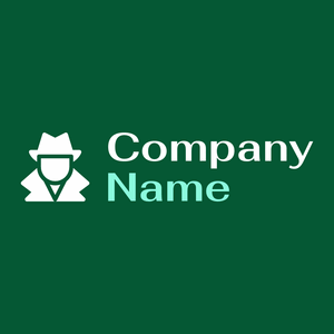 Spyware logo on a British Racing Green background - Abstrato
