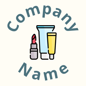 Makeup logo on a Floral White background - Moda & Beleza