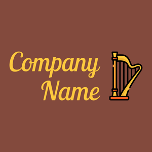 Harp logo on a Nutmeg background - Unterhaltung & Kunst