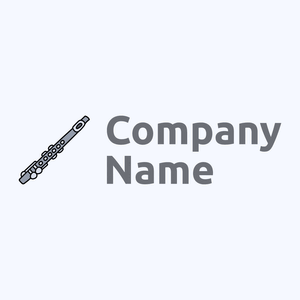 Flute logo on a Alice Blue background - Unterhaltung & Kunst