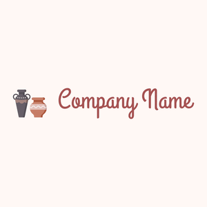 Pots Pottery logo on a Seashell background - Educación