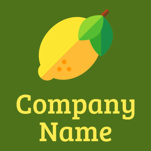 Lemon logo on a Fiji Green background - Cibo & Bevande