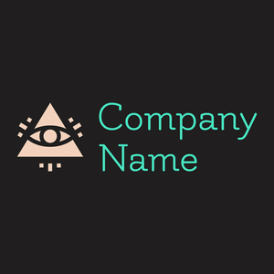 Occult symbols logo on a Nero background - Abstrait