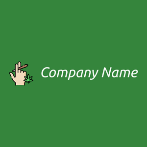 Smoke logo on a Japanese Laurel background - Agriculture
