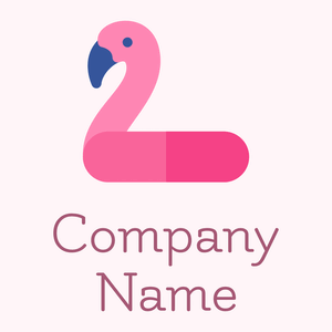 Flamingo Float logo on a Lavender Blush background - Animales & Animales de compañía