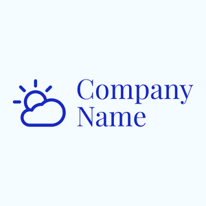Weather logo on a Alice Blue background - Meio ambiente