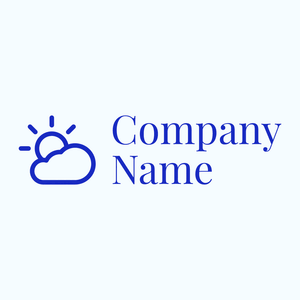 Weather logo on a Alice Blue background - Medio ambiente & Ecología