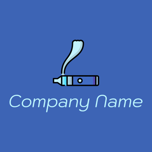 Electronic cigarette logo on a Free Speech Blue background - Vendas