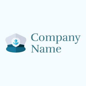 Captain logo on a Alice Blue background - Abstrait