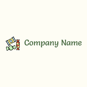 Candies logo on a pale background - Abstrakt