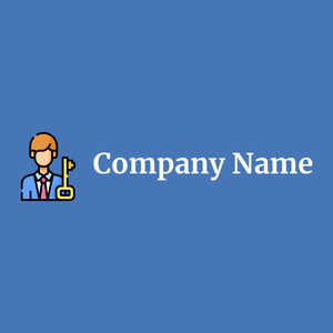 Key person on a Steel Blue background - Limpieza & Mantenimiento