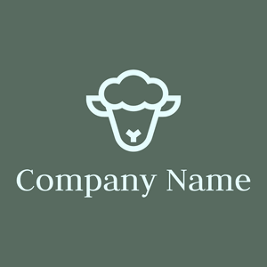 Sheep logo on a Mineral Green background - Agricultura