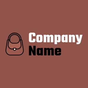 Hand bag logo on a Copper Rust background - Moda & Bellezza