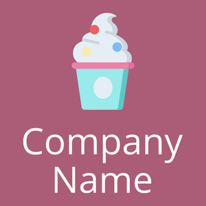 Frozen yogurt logo on a Tapestry background - Essen & Trinken