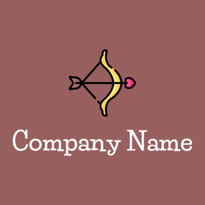 Bow logo on a Rose Taupe background - Partnervermittlung