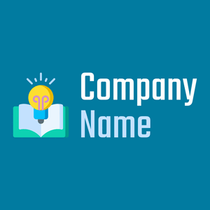 Inspiration logo on a Cerulean background - Abstracto
