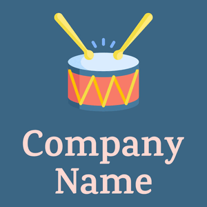 Colorful Drum logo on a Calypso background - Arte & Intrattenimento