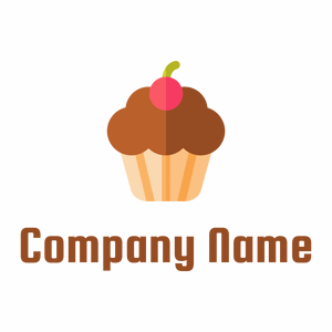 Rich Gold Cupcake on a White background - Essen & Trinken