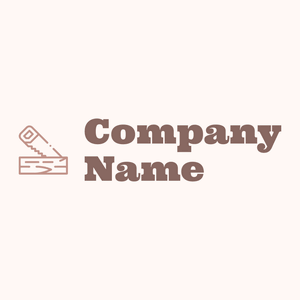 Hand saw logo on a Seashell background - Construcción & Herramientas