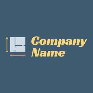 Plans logo on a Chambray background - Domaine de l'architechture