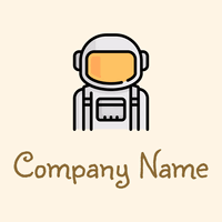 Astronaut logo on a Floral White background - Tecnología