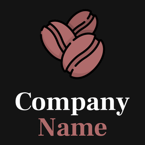 Bean logo on a Nero background - Cibo & Bevande