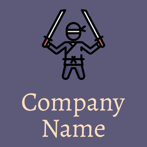Ninja logo on a Kimberly background - Sports