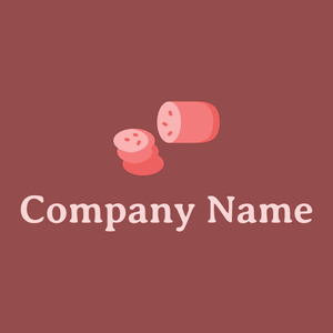 Light Coral Salami on a Copper Rust background - Alimentos & Bebidas