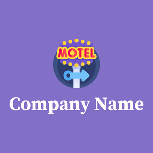 Motel logo on a True V background - Viagens & Hotel