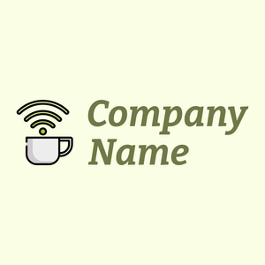 Coffee logo on a Light Yellow background - Alimentos & Bebidas