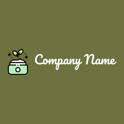 Lotion logo on a Chalet Green background - Spa & Estética