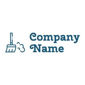Sweeping logo on a White background - Limpieza & Mantenimiento