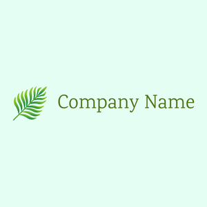 Tropical leaves on a Mint Cream background - Ecologia & Ambiente