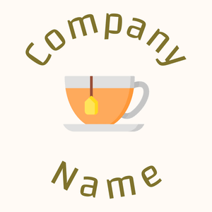 Tea logo on a Seashell background - Comida & Bebida