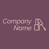 Manicure logo on a Cosmic background - Moda & Belleza