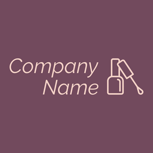 Manicure logo on a Cosmic background - Moda & Belleza