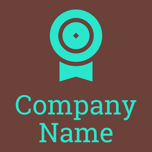 Medal logo on a Tosca background - Domaine sportif