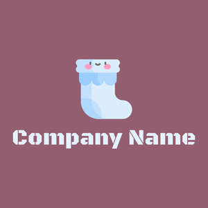 Sock on a Mauve Taupe background - Niños & Guardería