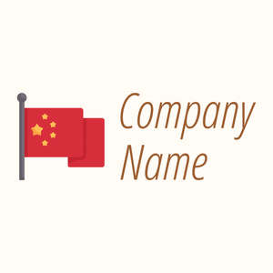Pole Flag China on a Floral White background - Viajes & Hoteles