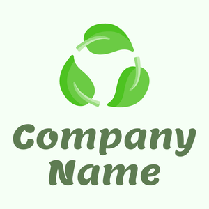 Biodegradable logo on a Honeydew background - Abstract