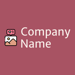Instagram post logo on a Hippie Pink background - Abstrato