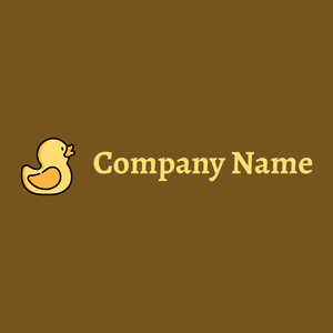 Salomie Rubber duck on a Antique Brass background - Animales & Animales de compañía