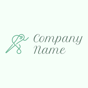 Needle logo on a Mint Cream background - Hospital & Farmácia
