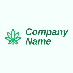 Weed logo on a Mint Cream background - Domaine de l'agriculture