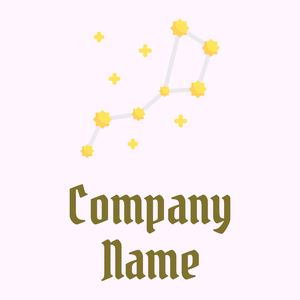 Constellation on a Lavender Blush background - Abstrakt